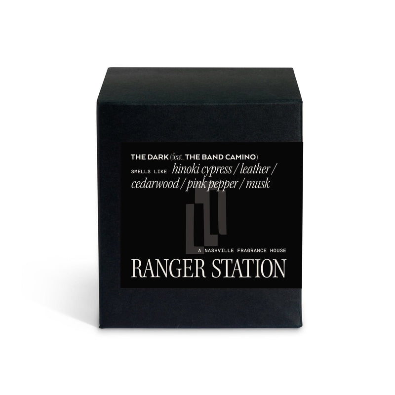 THE DARK CANDLE (feat. THE BAND CAMINO) Candle hinoki cypress / leather / cedarwood / pink pepper / musk 