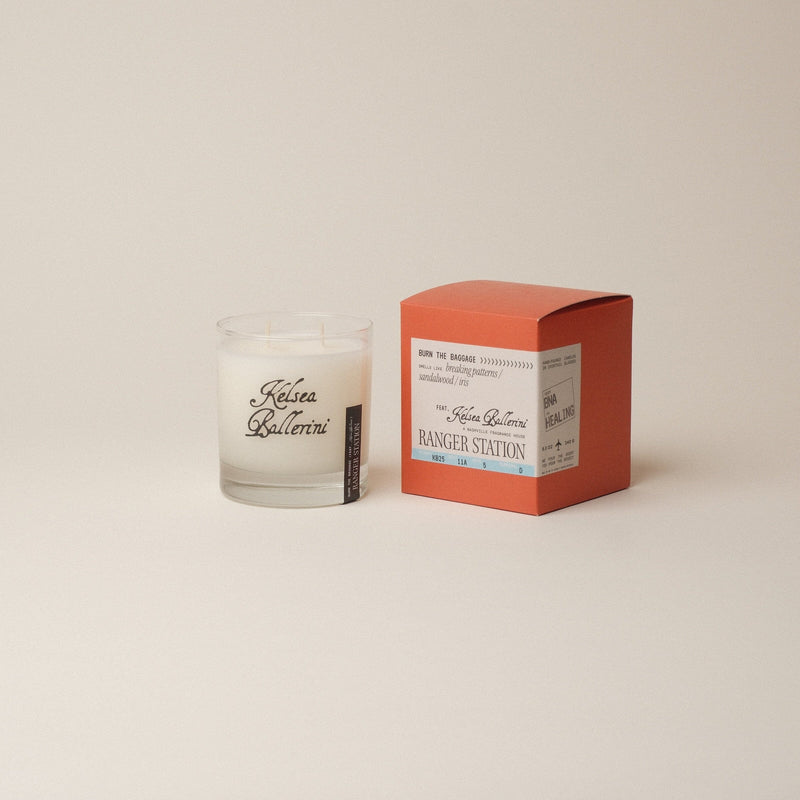 BURN THE BAGGAGE CANDLE (feat. KELSEA BALLERINI) Candle Tennessee Iris / Orris / Sandalwood / Breaking Patterns 