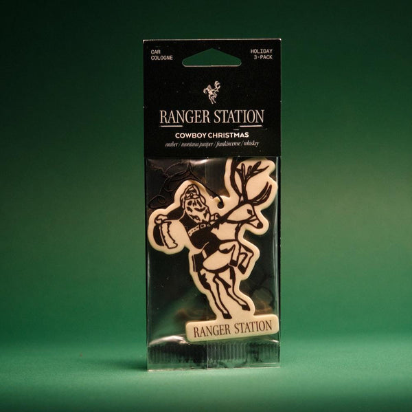 BUCKING SANTA CAR COLOGNE (SPECIAL EDITION) Hand + Body vermont pine / campfire whiskey / your favorite flannel 