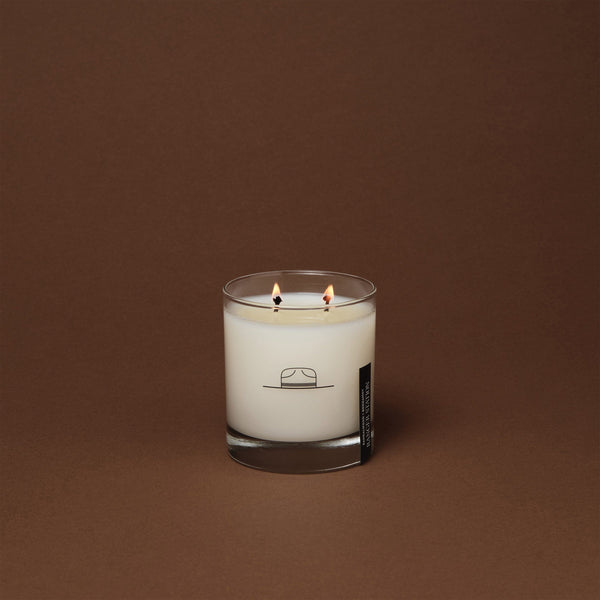 SANDALWOOD + BERGAMOT CANDLE Candles sandalwood, cedarwood, bergamot, incense, vetiver 