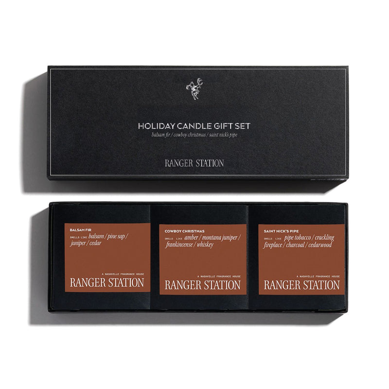 THE HOLIDAY TRIO CANDLE GIFT SET Candle Set Our top 3 holiday scents all together 