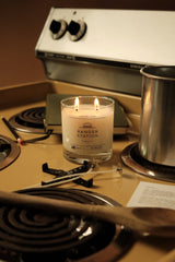 LEATHER + PINE CANDLE (2015 EDITION) Candle tanned leather / pine sap / amber / sandalwood 