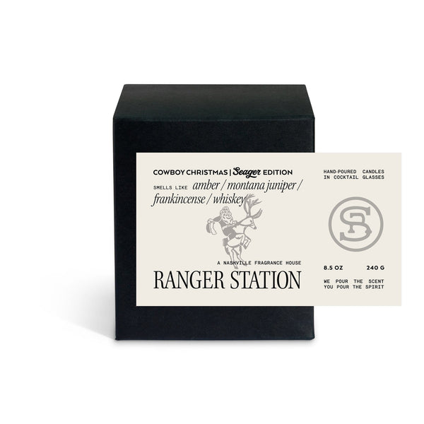 COWBOY CHRISTMAS CANDLE | SEAGER EDITION Candle amber / montana juniper / frankincense / whiskey 