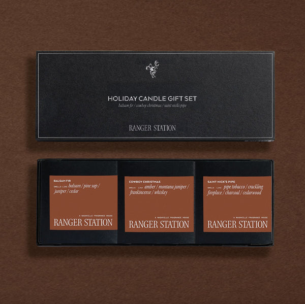 THE HOLIDAY TRIO CANDLE GIFT SET Candle Set Our top 3 holiday scents all together 