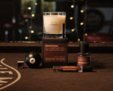 SMOOTH OPERATOR CANDLE Candle Magnum 'stache / Classic clean / Trying to pronounce "Fougère" 