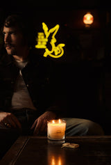 SMOOTH OPERATOR CANDLE Candle Magnum 'stache / Classic clean / Trying to pronounce "Fougère" 