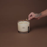 LEATHER + PINE MAMMOTH CANDLE